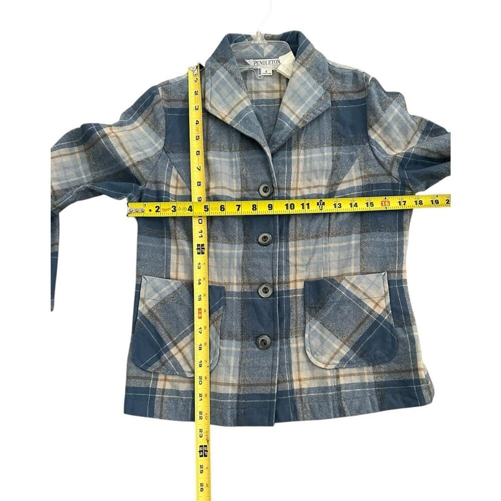 Pendleton. Women's Wool Jacket, Plaid Blazer, Size Small Petite - Picture 4 of 8